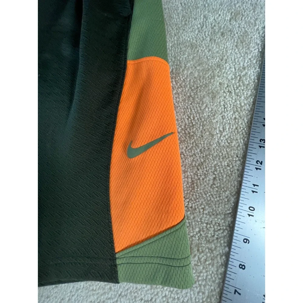 Nike KD Kevin Durant Dri-FIT Shorts Large Green Orange Basketball